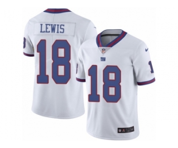 Youth Nike New York Giants #18 Roger Lewis Limited White Rush Vapor Untouchable NFL Jersey