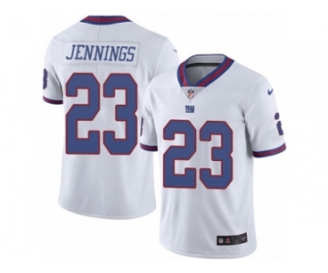 Youth Nike New York Giants #23 Rashad Jennings Limited White Rush NFL Jersey