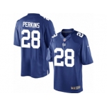 Youth Nike New York Giants #28 Paul Perkins Limited Royal Blue Team Color NFL Jersey