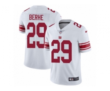 Youth Nike New York Giants #29 Nat Berhe Vapor Untouchable Limited White NFL Jersey