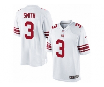 Youth Nike New York Giants #3 Geno Smith Limited White NFL Jersey