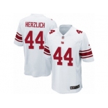 Youth Nike New York Giants #44 Mark Herzlich Game White NFL Jersey