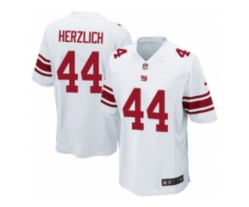 Youth Nike New York Giants #44 Mark Herzlich Game White NFL Jersey