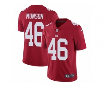 Youth Nike New York Giants #46 Calvin Munson Red Alternate Vapor Untouchable Limited Player NFL Jersey