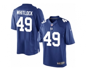 Youth Nike New York Giants #49 Nikita Whitlock Limited Royal Blue Team Color NFL Jersey