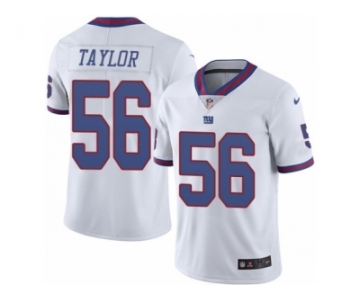 Youth Nike New York Giants #56 Lawrence Taylor Limited White Rush NFL Jersey