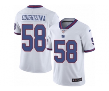 Youth Nike New York Giants #58 Owa Odighizuwa Limited White Rush NFL Jersey