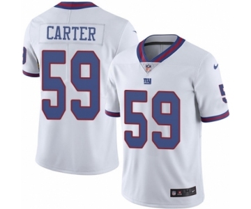 Youth Nike New York Giants #59 Lorenzo Carter Limited White Rush Vapor Untouchable NFL Jersey