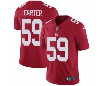 Youth Nike New York Giants #59 Lorenzo Carter Red Alternate Vapor Untouchable Elite Player NFL Jersey