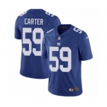 Youth Nike New York Giants #59 Lorenzo Carter Royal Blue Team Color Vapor Untouchable Elite Player NFL Jersey