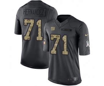 Youth Nike New York Giants #71 Will Hernandez Limited Black 2016 Salute to Service NFL Jersey