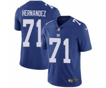 Youth Nike New York Giants #71 Will Hernandez Royal Blue Team Color Vapor Untouchable Elite Player NFL Jersey