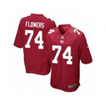 Youth Nike New York Giants #74 Ereck Flowers Game Red Alternate NFL Jersey