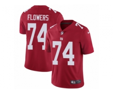 Youth Nike New York Giants #74 Ereck Flowers Vapor Untouchable Limited Red Alternate NFL Jersey