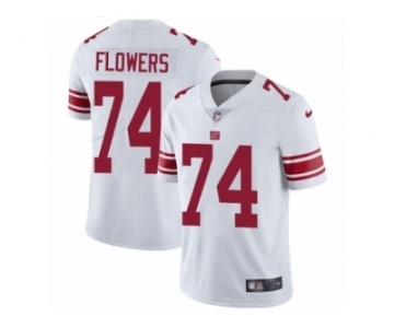 Youth Nike New York Giants #74 Ereck Flowers Vapor Untouchable Limited White NFL Jersey