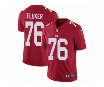 Youth Nike New York Giants #76 D.J. Fluker Vapor Untouchable Limited Red Alternate NFL Jersey