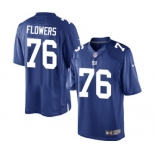 Youth Nike New York Giants #76 Ereck Flowers Royal Blue Team Color NFL Jersey