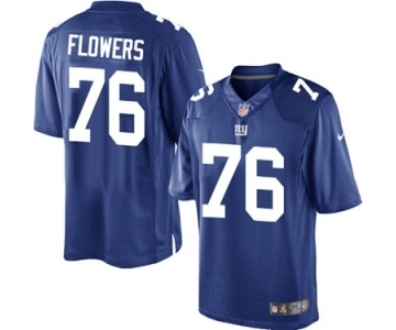 Youth Nike New York Giants #76 Ereck Flowers Royal Blue Team Color NFL Jersey