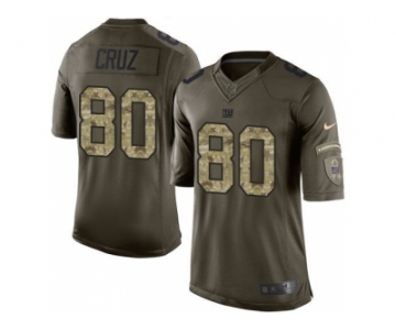 Youth Nike New York Giants #80 Victor Cruz Green Salute to Service Jerseys