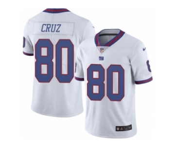 Youth Nike New York Giants #80 Victor Cruz Limited White Rush NFL Jersey