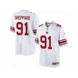 Youth Nike New York Giants #91 Kelvin Sheppard Limited White NFL Jersey