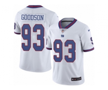 Youth Nike New York Giants #93 B.J. Goodson Limited White Rush Vapor Untouchable NFL Jersey