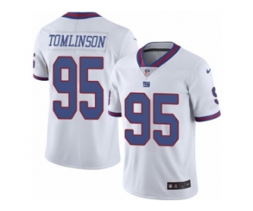 Youth Nike New York Giants #95 Dalvin Tomlinson Limited White Rush NFL Jersey