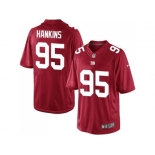 Youth Nike New York Giants #95 Johnathan Hankins Elite Red Jersey