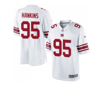 Youth Nike New York Giants #95 Johnathan Hankins White Jersey