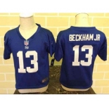 nike kids nfl jerseys new york giants #13 bedkhamjr blue[nike]