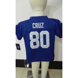 nike kids nfl jerseys new york giants #80 cruz blue[nike]