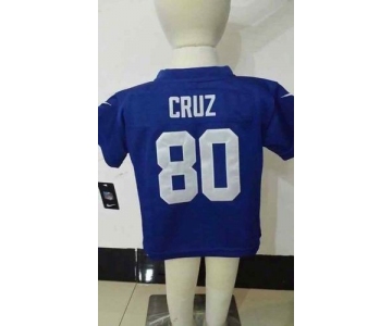 nike kids nfl jerseys new york giants #80 cruz blue[nike]