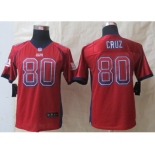 nike youth nfl jerseys New York Giants #80 Cruz red [Elite drift fashion]