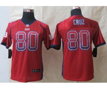 nike youth nfl jerseys New York Giants #80 Cruz red [Elite drift fashion]