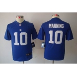 nike youth nfl jerseys new york giants #10 manning blue[nike limited]