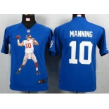 nike youth nfl jerseys new york giants #10 manning blue[portrait fashion]