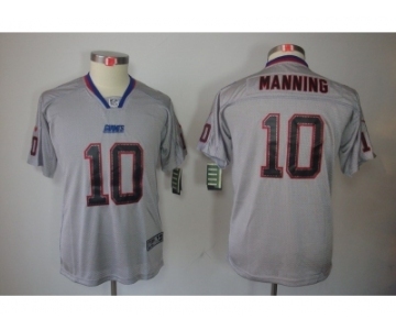 nike youth nfl jerseys new york giants #10 manning grey[nike lights out]