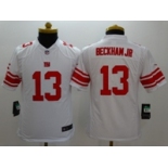 nike youth nfl jerseys new york giants #13 beckhamjr white[nike]