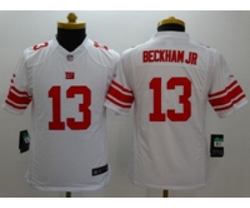 nike youth nfl jerseys new york giants #13 beckhamjr white[nike]