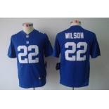 nike youth nfl jerseys new york giants #22 wilson white[nike limited]