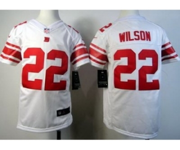 nike youth nfl jerseys new york giants #22 wilson white[nike]