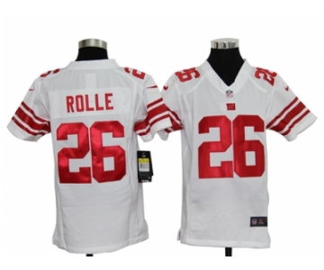 nike youth nfl jerseys new york giants #26 rolle white[nike]