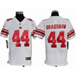 nike youth nfl jerseys new york giants #44 bradshaw white[nike]