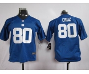 nike youth nfl jerseys new york giants #80 cruz blue[nike]