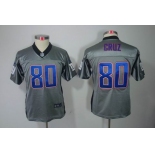 nike youth nfl jerseys new york giants #80 cruz grey[Elite shadow]