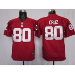 nike youth nfl jerseys new york giants #80 cruz red[nike limited]