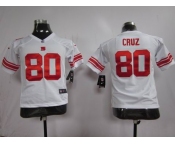 nike youth nfl jerseys new york giants #80 cruz white[nike]