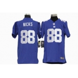 nike youth nfl jerseys new york giants #88 nicks blue[nike]