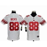 nike youth nfl jerseys new york giants #88 nicks white[nike]