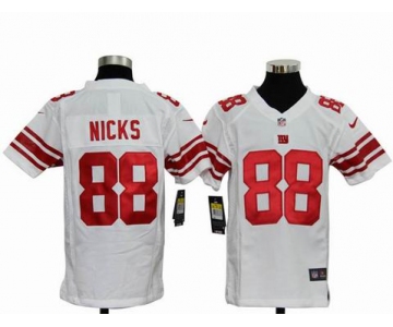 nike youth nfl jerseys new york giants #88 nicks white[nike]